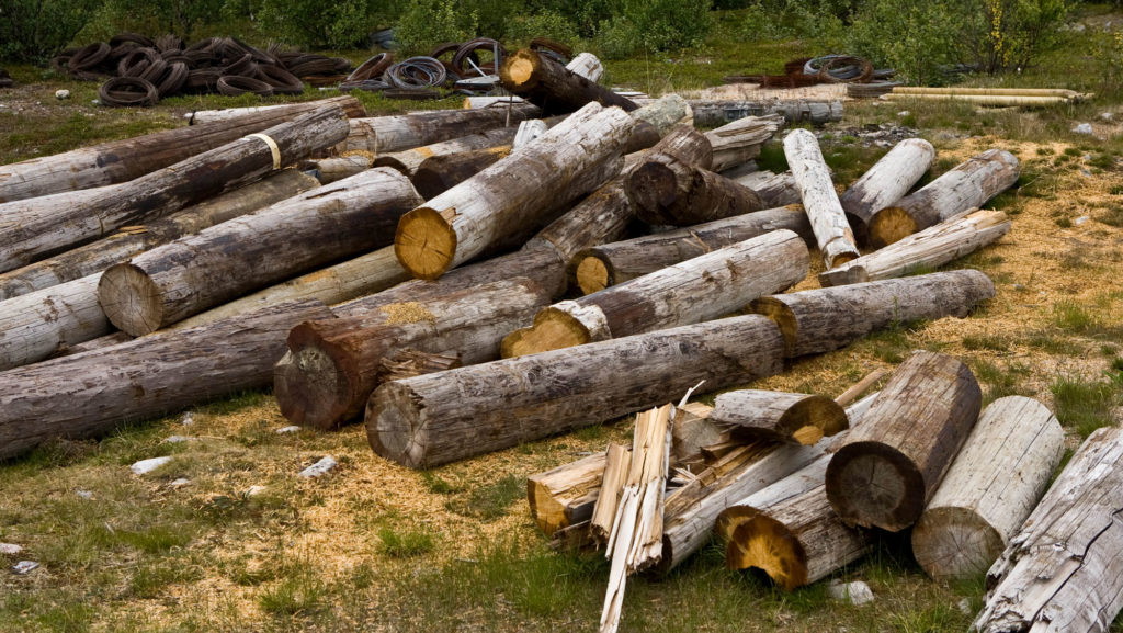 Kreosotmaterialer er IKKE ved